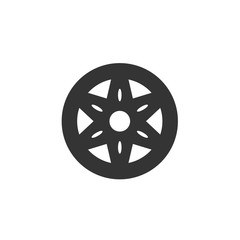 car wheel rim icon vector illustration design