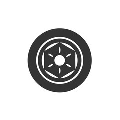 Fototapeta premium car wheel rim icon vector illustration design