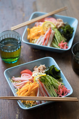 冷やし中華のランチ