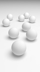 White abstract background. Lowpoly backdrop. Crumpled paper. 3D illustration