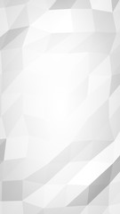 Obraz premium White abstract background. Lowpoly backdrop. Crumpled paper. 3D illustration