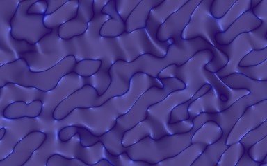 Fototapeta premium Graphic illustration - liquid pattern dark blue color. Modern abstract background. Design wallpaper. 3D illustration