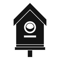 Yard bird house icon. Simple illustration of yard bird house vector icon for web design isolated on white background