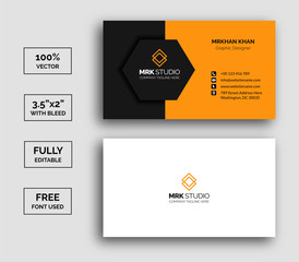 modern Business Card design template for business presentation