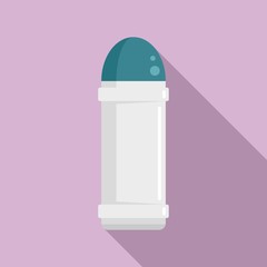 Camping thermos icon. Flat illustration of camping thermos vector icon for web design