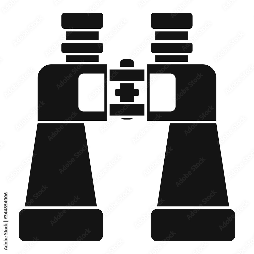 Poster binoculars icon. simple illustration of binoculars vector icon for web design isolated on white back