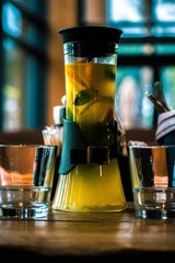 teapot and cup of tea