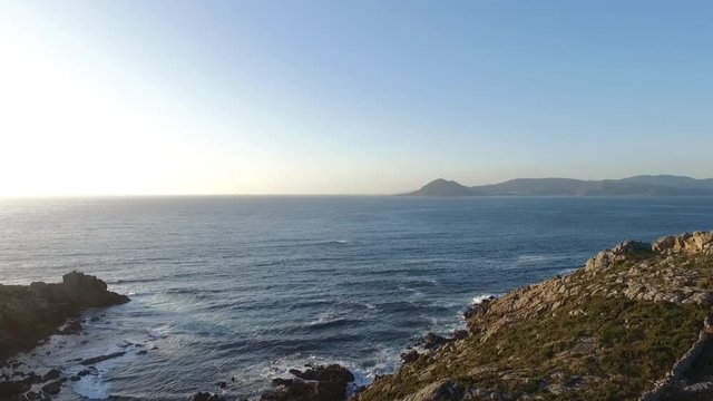 Imágenes de drone en los Castros de Baroña, costa de Galicia