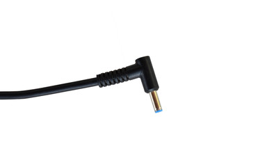 Power Plug With Power Cable - Isolated On White Background. 
Clipping path