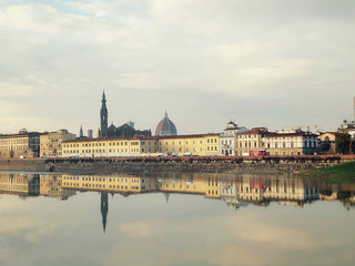 Fototapeta premium River in Italy. Florence