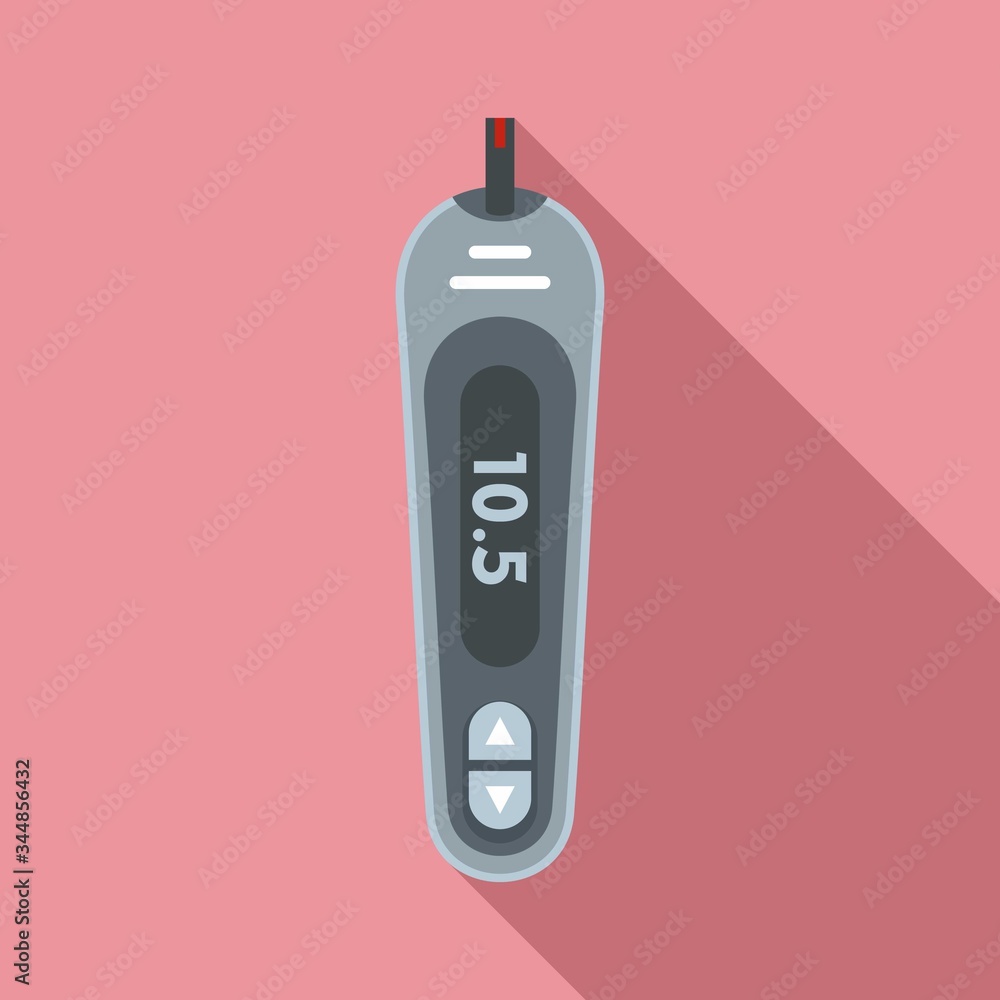 Wall mural blood glucometer icon. flat illustration of blood glucometer vector icon for web design