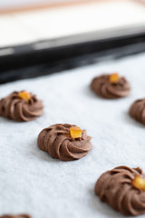 自宅でお菓子作り　ガナッシュクッキー