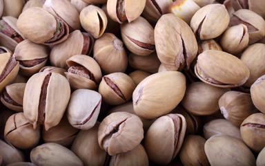 Pistachio nuts background