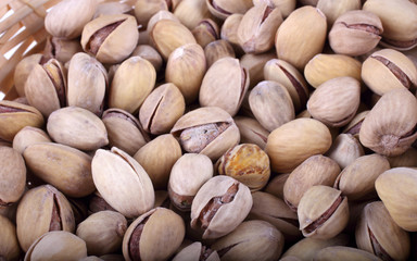 Pistachio nuts background