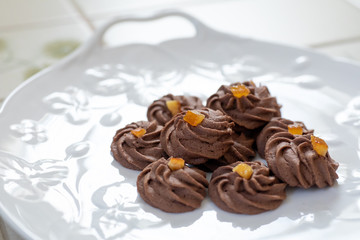 自宅でお菓子作り　ガナッシュクッキー