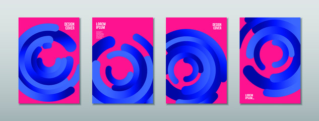 Modern abstract covers set. Cool gradient shapes composition. Eps10 vector.