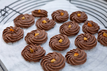 自宅でお菓子作り　ガナッシュクッキー