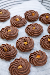 自宅でお菓子作り　ガナッシュクッキー