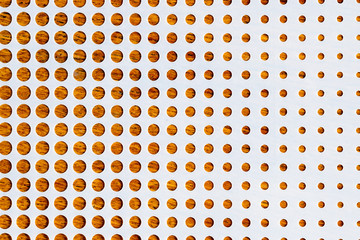 Naklejka premium Fond avec motif points grossissant bois sur fond blanc