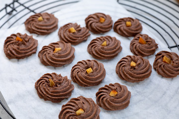 自宅でお菓子作り　ガナッシュクッキー