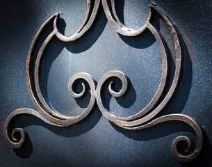 .large forged element close-up