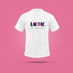 Look At Outside | Fun and Casual T-shirt Design | Hoodie Design | Apparel and Cloth Design 