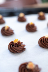 自宅でお菓子作り　ガナッシュクッキー　焼く前のクッキー生地