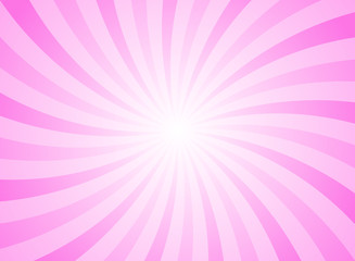 Sunlight swirl rays wide background. pink spiral burst wallpaper. © Ne Mariya