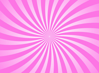Obraz premium Sunlight swirl rays wide background. pink spiral burst wallpaper.