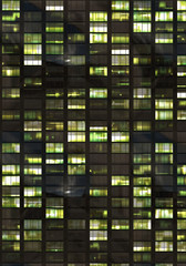 Obraz na płótnie Canvas building city skycraper windows front view