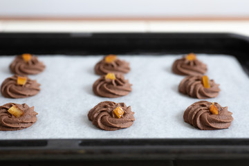 自宅でお菓子作り　ガナッシュクッキー