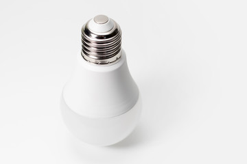 LED, New technology light bulb isolated on white background, Energy super saving electric lamp is good for environment