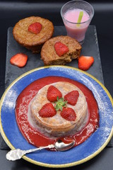 flan aux fraises