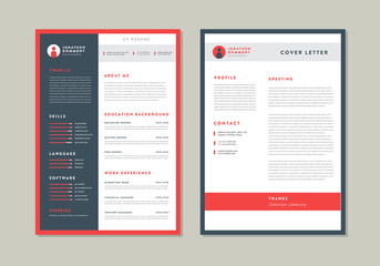 Curriculum vitae&nbsp;CV Resume Template Design