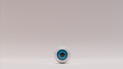 Stylized eyeballs with various colors on background