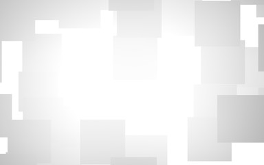 White abstract background. Misty backdrop with grey squares. 3D illustration