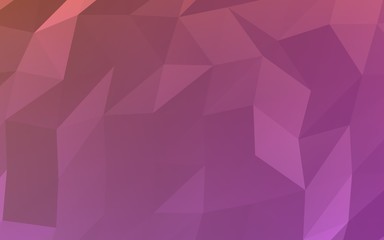 Fototapeta premium Abstract triangle geometrical pink background. Geometric origami style with gradient. 3D illustration