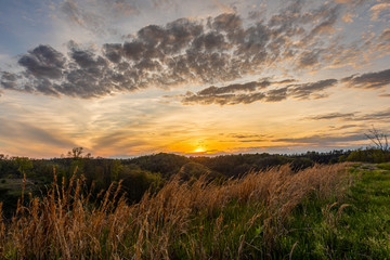 Obraz premium Sunset Over Mountains