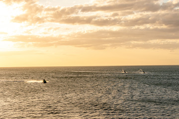 sailboat at sunset