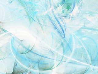 Obraz premium blue abstract fractal background 3d rendering illustration