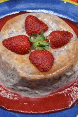 flan aux fraises
