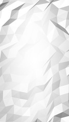 Obraz premium White abstract background. Lowpoly backdrop. Crumpled paper. 3D illustration