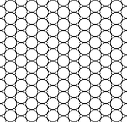 Seamless geometric hexagons grid pattern.