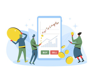 Invest in the company's bonds. Stock market image.