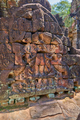 Ta Som temple Khmer temple at Angkor Thom is popular tourist attraction, Angkor Wat Archaeological...