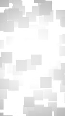 White abstract background. Misty backdrop with grey squares. 3D illustration