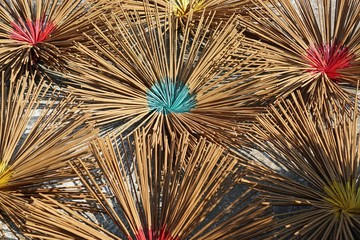 colorful incense sticks in vietnam