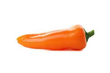 Fresh tasty pepper isolated on white background