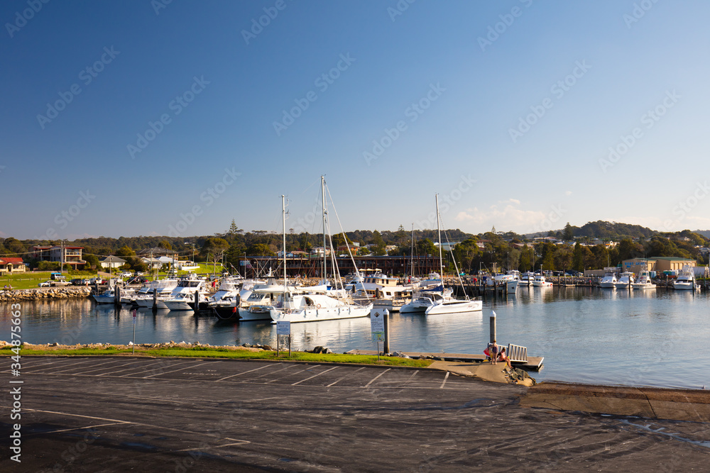 Canvas Prints bermagui wharf and marina