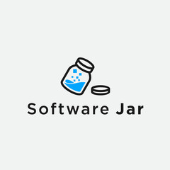 lab jar logo / jar vector